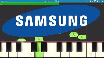 Samsung Mobile Startup & Shutdown Sounds In Synthesia - Ali TV