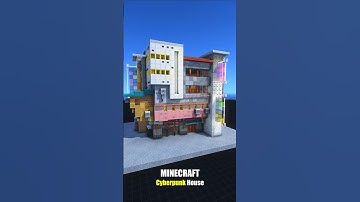 Minecraft Cyberpunk House #minecraft #howtobuild #minecraftshorts #cyberpunk