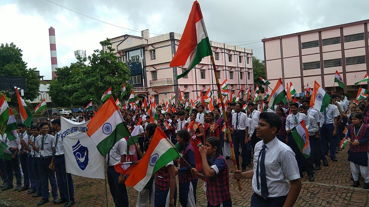 Tiranga Yatra bySacred Heart Convent School, Obra, Sonbhadra
