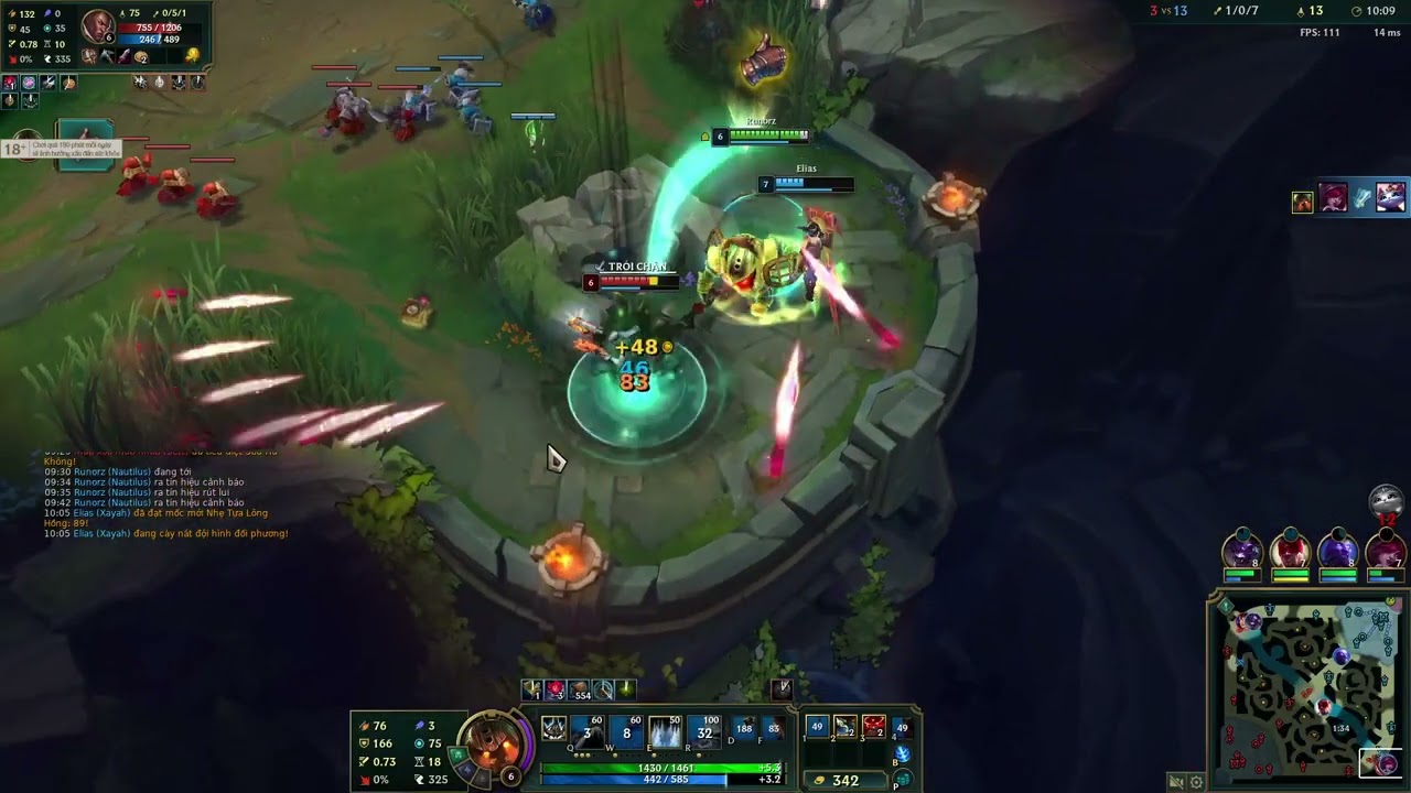 Nautilus sp #8, rank VN quá nát, quá nhiều sv shop acc, trình thì thấp cứ đòi chơi rank cao (Runor)