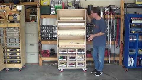 Fun with Robotics - EP 12: Garage shop organization, wire spools storage rack