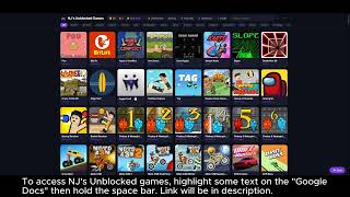 How to access NJ's Unblocked Games TUTORIAL