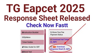 🚨 TS EAMCET 2025 Response Sheet OUT Now! Download Engineering, Agriculture & Pharmacy Response Sheet