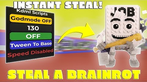 🔥Steal a Brainrot Script (PASTEBIN 2025) | 😱Instant Steal + Noclip, 👑Anti-Hit & Speed Max *NOKEY*🔮