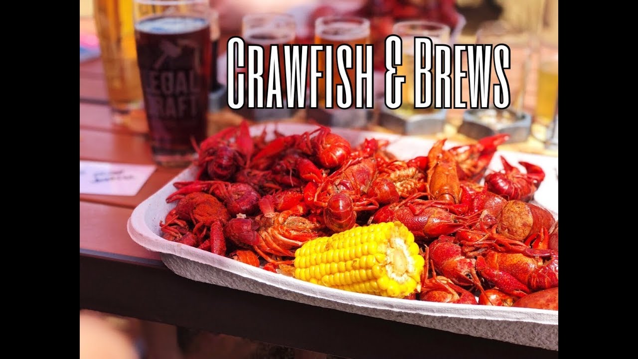 My first Crawfish Boil and Beer Brewery visit Vlog YouTube