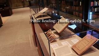 Declaration of Independence on view June 28 - July 11, 2018