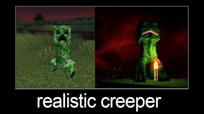 Mobs do Minecraft Realista Parte 4 Creeper e Blaze Creepers are a type of  Stone Golem that have similar dawn by mother nature. - iFunny Brazil