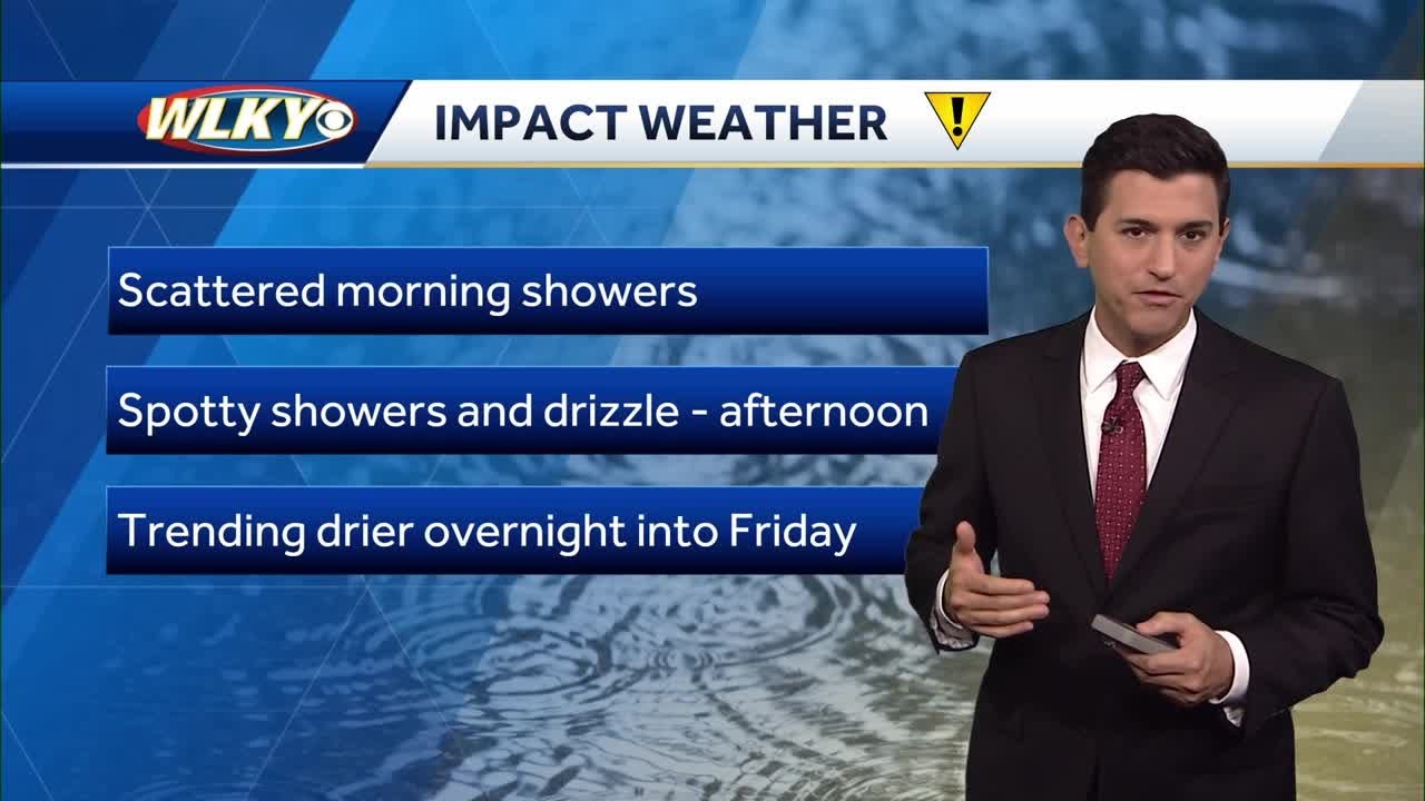 Lingering showers and cloudy skies Thursday - YouTube