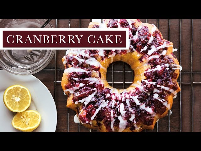 Cranberry Bundt Cake Recipe (VIDEO) 
