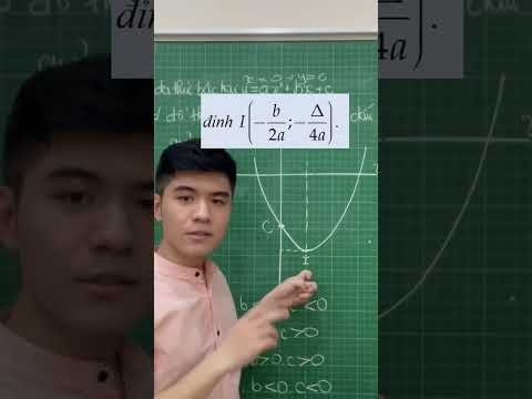 Video Xác định dấu các hệ số tam thức bậc 2✅📈💯💯  #maths #onthivao10 #study #education #thinhhanh - youtube
