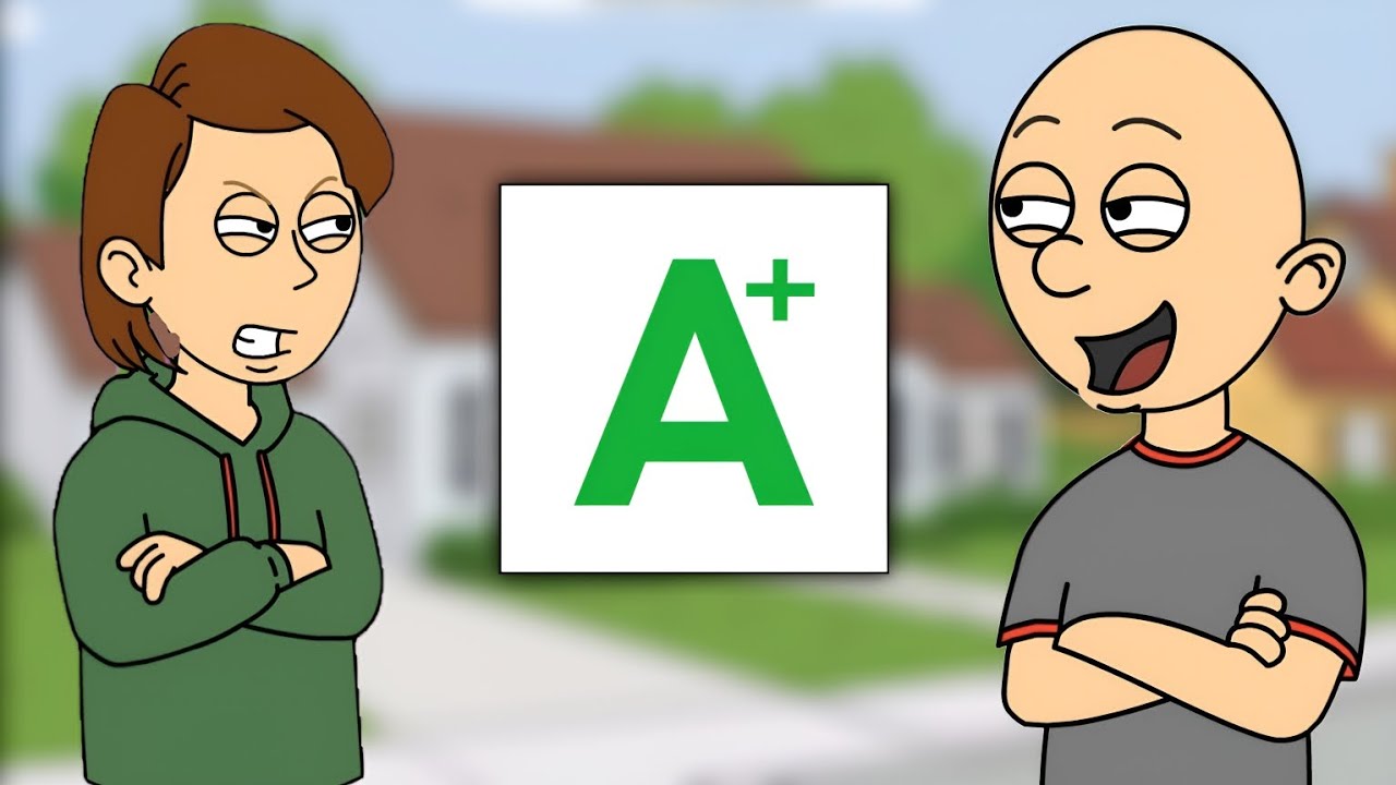 Classic Caillou Makes a Fake Report Card/Grounded