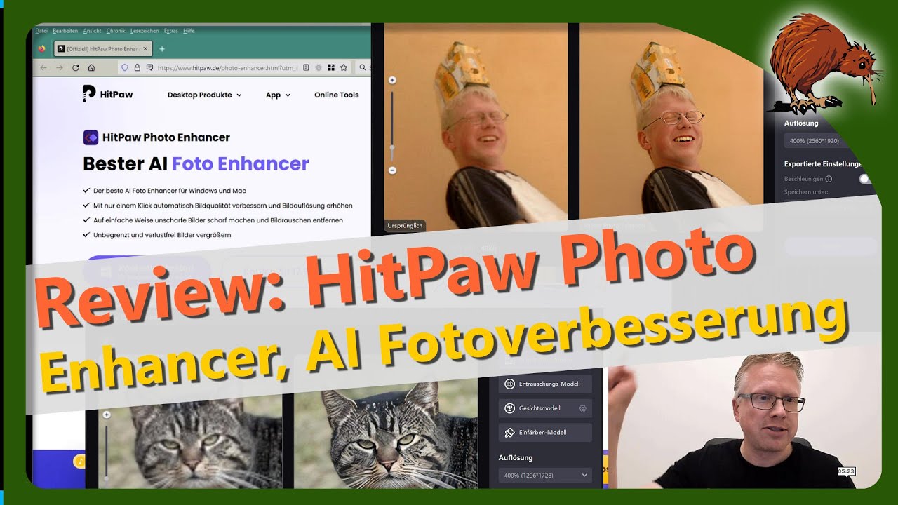 Review HitPaw Photo Enhancer Fotos mit AI verbessern YouTube