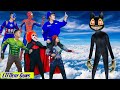 LTT Nerf Guns: Team Spiderman X-Shot Nerf Guns Fight Against Criminal Defeat monster CARTOON CAT