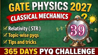 Special theory of relativity gate Physics | #39 |GATE Classical Mechanics | GATE physics solved pyqs