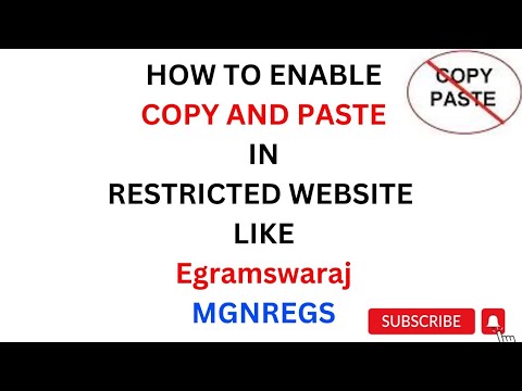 copy paste on restricted website - YouTube