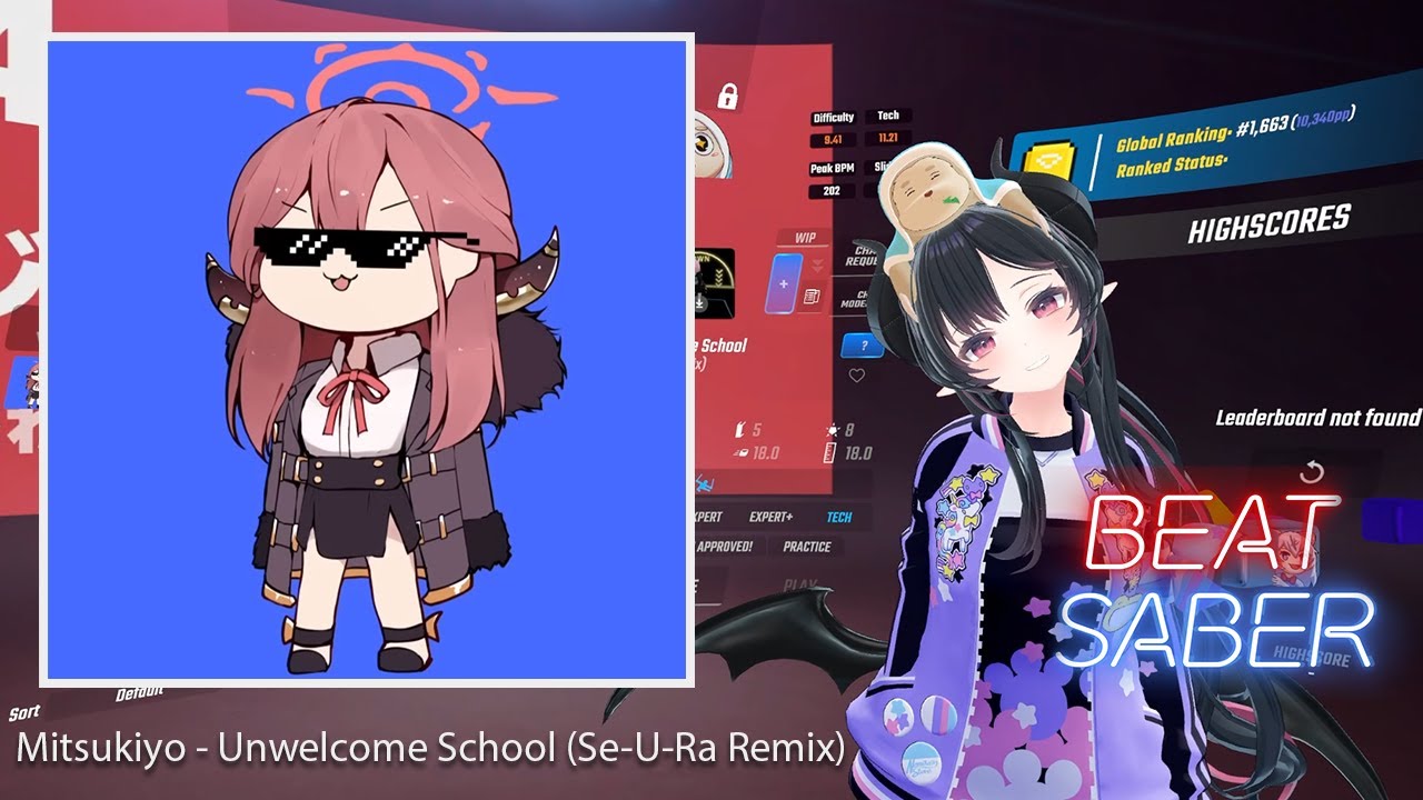 [Beat Saber] Mitsukiyo - Unwelcome School (Se-U-Ra Remix) [Tech]