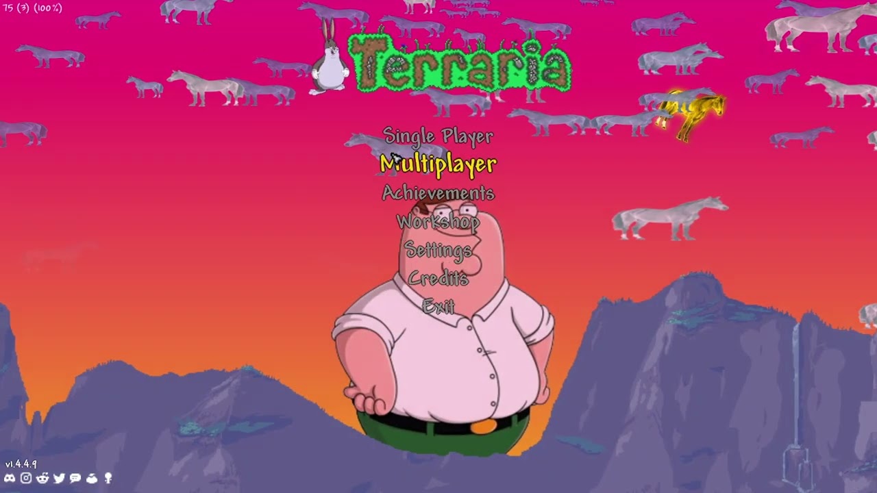 terraria playtrough 1 no traps melee only (with shitpost resource packs)