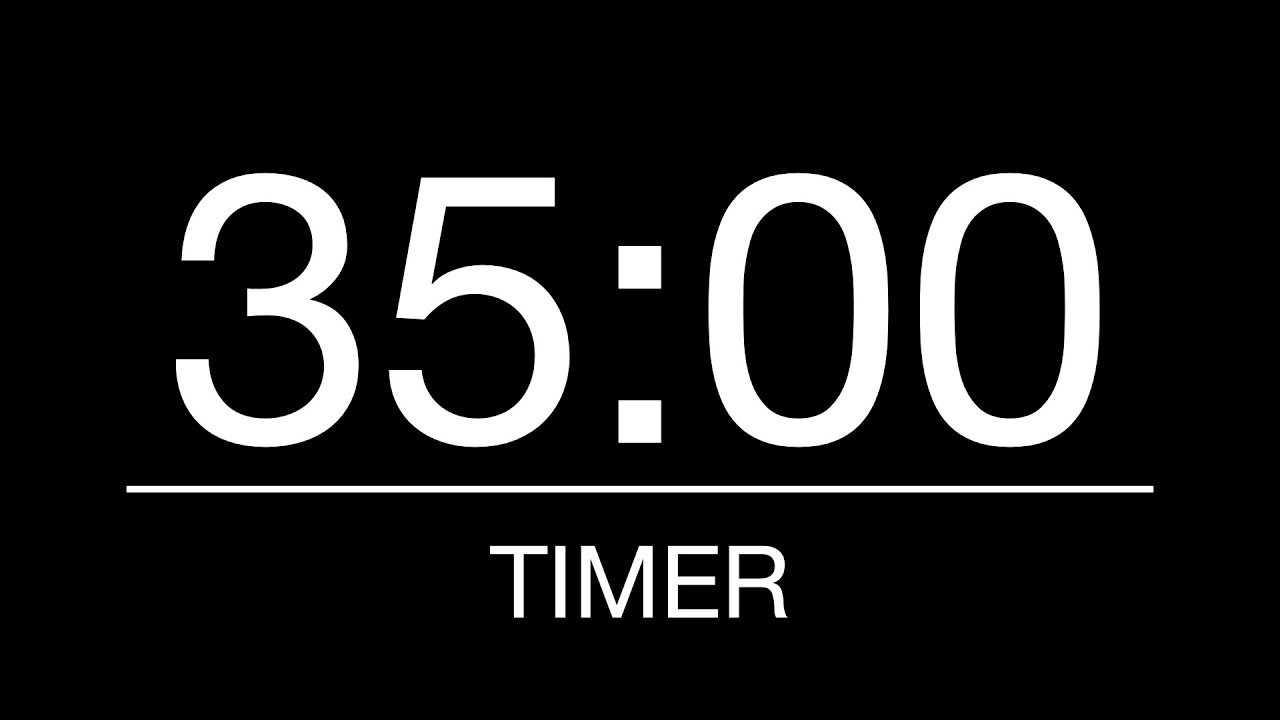 35 Minutes Timer/Countdown with Alarm [4K] - YouTube