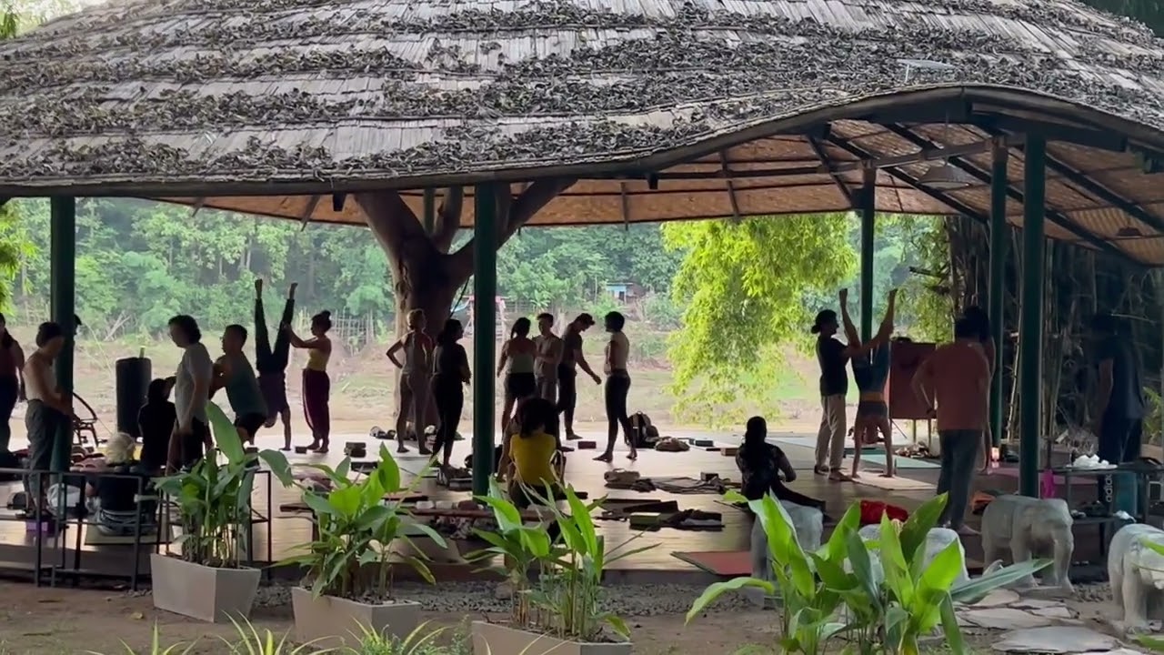 "Peaceful Yoga by the Namkhan River |The Namkhan Resort, Luang Prabang"