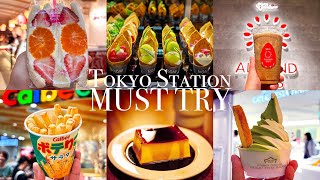 (CC SUB) JAPAN Tokyo Food Guide: Must-Try Eats at Tokyo Station | Japan Travel Guide 🍜🍮🍽️🍟