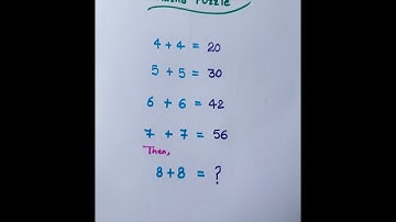 Maths puzzle #maths#mathswise #logicpuzzle #mathspuzzle #puzzle #viral#mcq#braintest#reasoning #ias