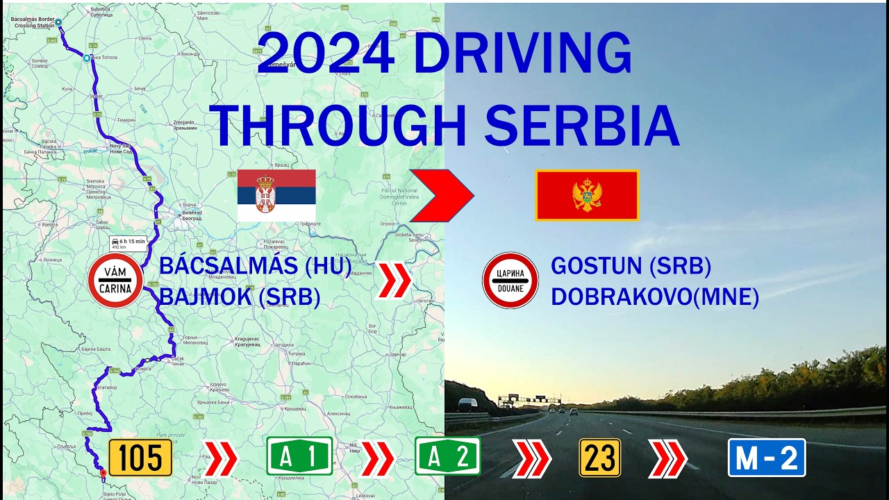 Road trip 2024 SK - Greece Part 2 Serbia : Bácsalmás/Bajmok-Beograd - Čačak - Gostun/Dobrakovo