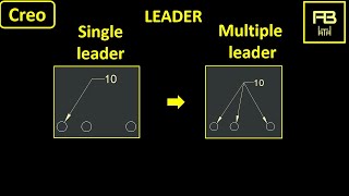 How do I add multiple leaders in a Creo parametric drawing?- Friends bench
