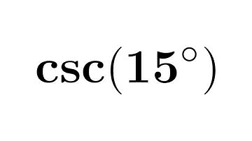 csc15 | cosec15 | csc(15) | cosec(15) | cosecant of 15 degree