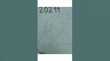 HOW TO MAKE MAHATMA GANDHI BY 20299 NUMBER SHORTS 