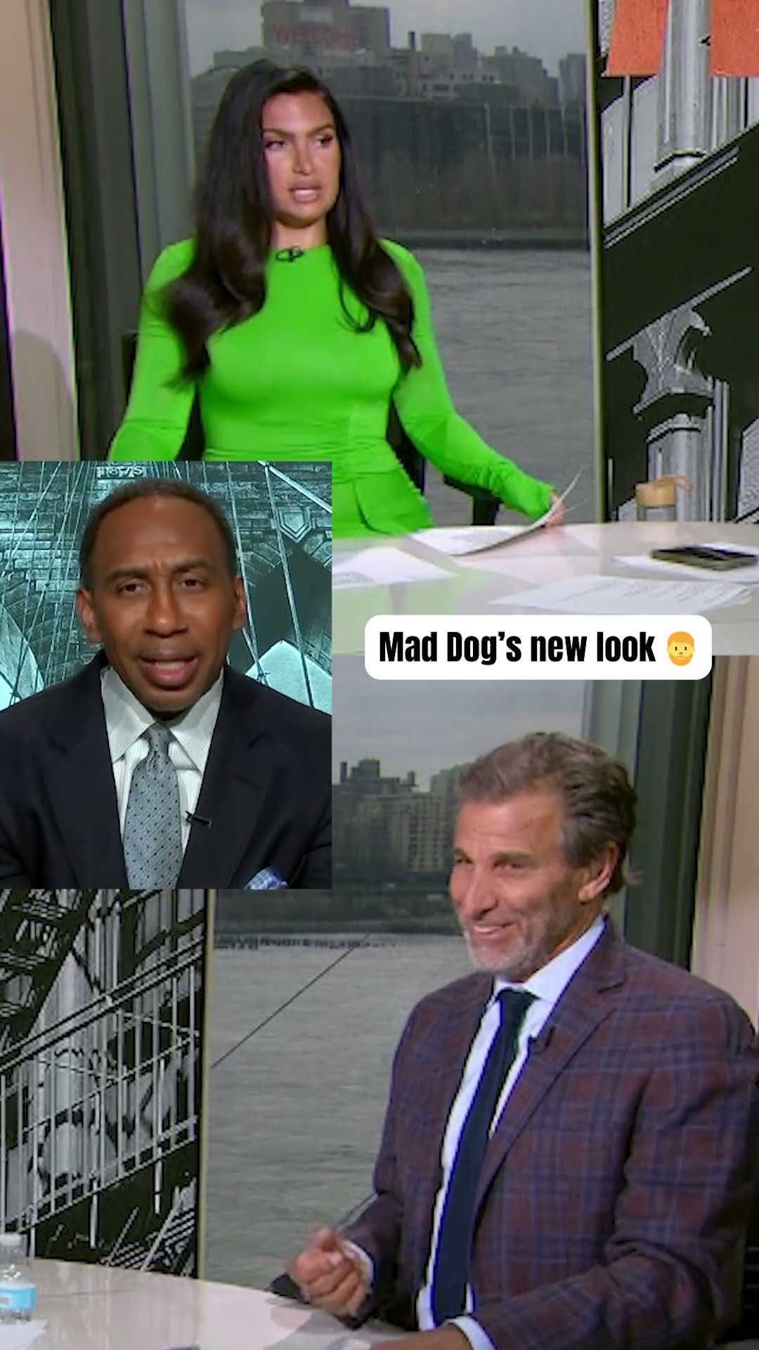 Stephen A. on Mad Dog's beard ?