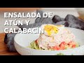 Receta keto: Ensalada de atún y espaguetis de calabacín