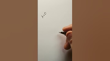 How to sign the letter AD? #signature #trending #calligraphy #signaturemaker #shortvideo