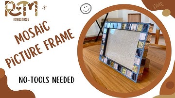 No-Tools Mosaic Picture Frame – Perfect for Beginners!