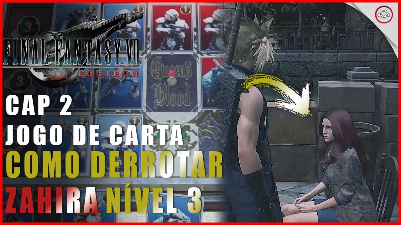 Miniatura do vídeo Final Fantasy vii rebirth, Como ganhar a Zahira no jogo de cartas nível 3 no Cap 2 | Super-Dica