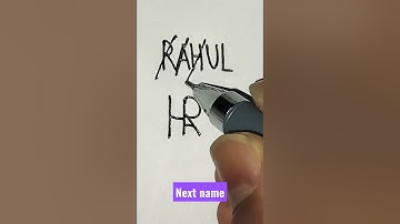 # RAHUL name logo # Design # Next name #shorts # By Rajbir