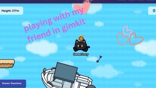 Playing with my friend in gimkit ( first gimkit video ) 