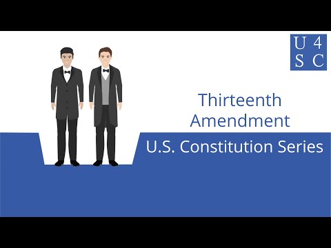 Video: Care amendament a scos în afara legii servitutea involuntară?