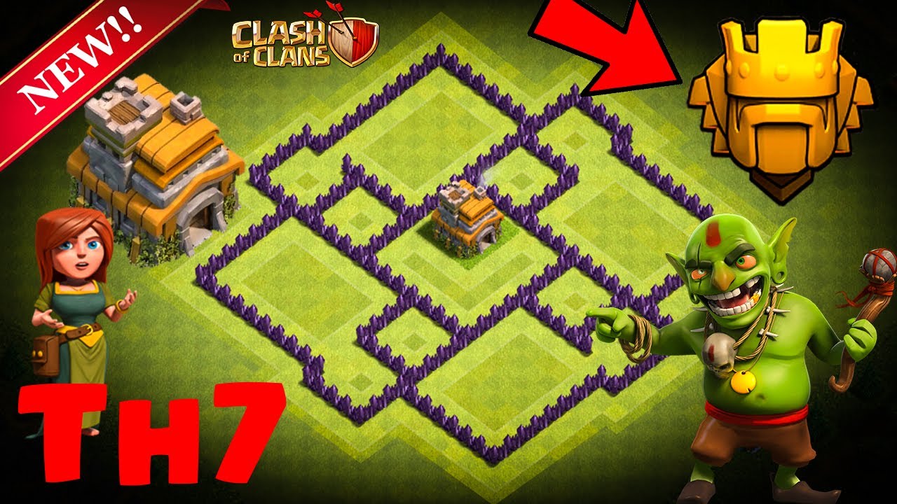 BEST Town Hall 7 (TH7) TROPHY Base Design 2017!! NEW TH7 Trophy Base Layout - Clash of Clans