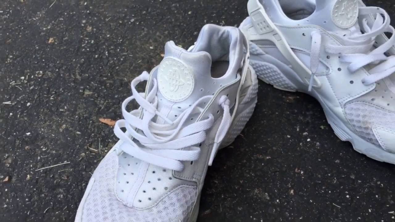 cleaning white huaraches