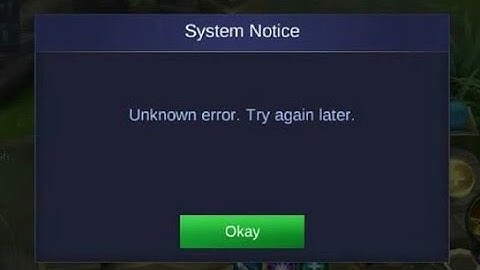 Mobile Legends Script Skin Hack Unknown Error Prevention