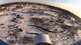 Super Cub  my first couple flights. onboard video with couple hard crashes