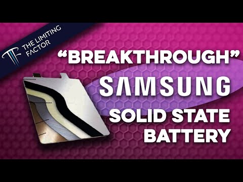 Samsung's "Breakthrough" 900wh/l Solid State Battery (Deep Dive)