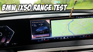 BMW IX50 Real life range test