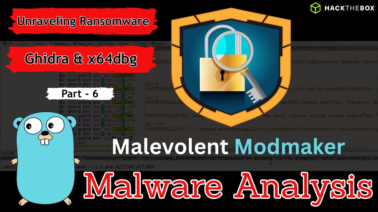 🐞 Reverse Engineering Ransomware with x64dbg | Golang Ransomware🔒 ...