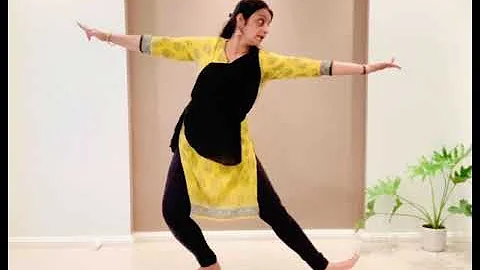 Bharatanatyam - Lesson 2 - Learn adavus or steps - Nattu Adavu 1 to 8
