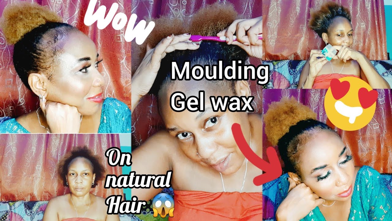 Quick 5 Minutes Moulding Gel Wax Application on Natural Hair/ natural