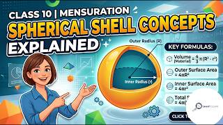 Class 10 Mensuration: Spherical Shell Concepts Explained | ( Lecture 7 ) |Smart Scope |
