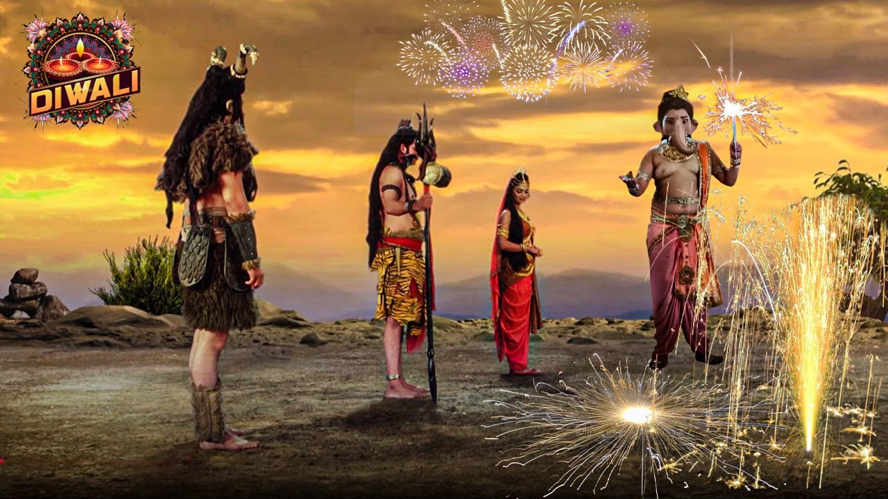 जब गणेश जी ने महादेव, माता पार्वती और नंदी जी के साथ मनाई दिवाली | Vignaharta Ganesh