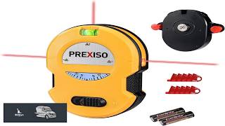 PREXISO Multi Surface Laser Level LED Light Vial 30Ft Horizontal &amp; Vertical