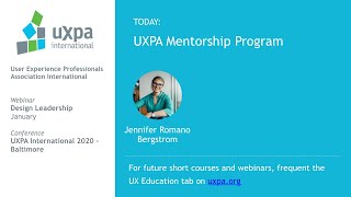 UXPA Mentorship Program